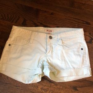 Teal Jean Shorts
